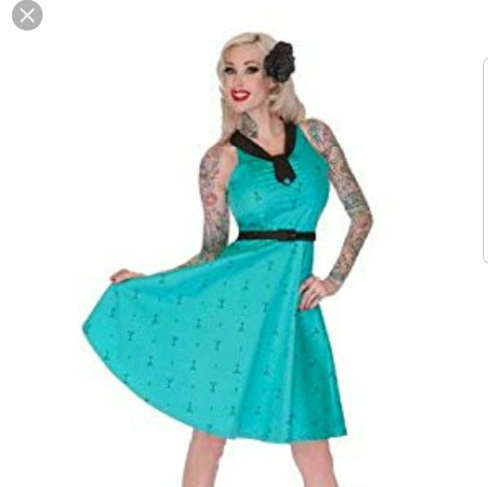 Voodoo Vixen Martini circle dress sz XL NWT